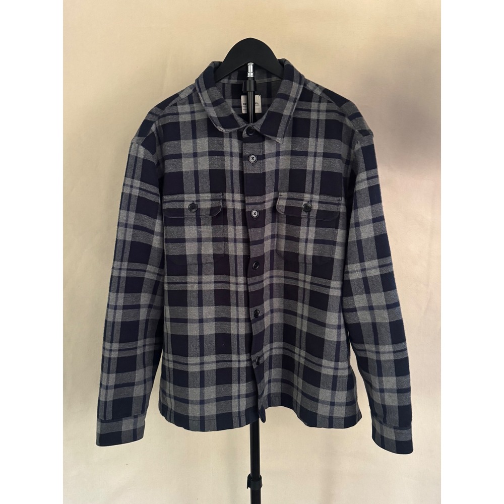 M&S Marks & Spencer Mens 2XL Relaxed Fit Flannel Shirt MSRP $83